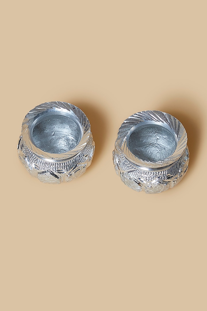 Silver Metal Lota Set by Home Decor by Aditi at Pernia's Pop Up Shop