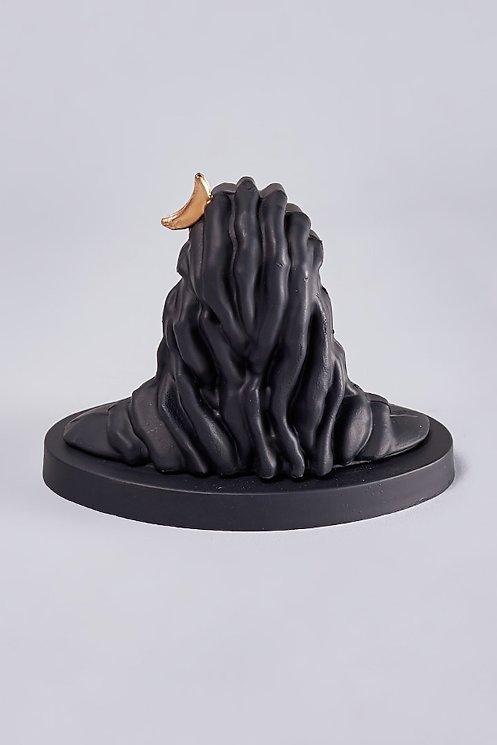 Black & Gold Fiber Adiyogi Sculpture by Home Decor by Aditi at Pernia's Pop Up Shop