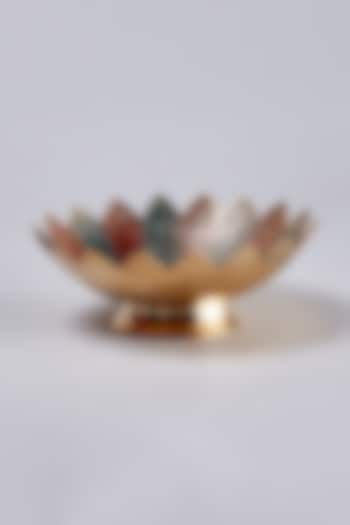 Multi-Colored Metal Fruit Bowl by Home Decor by Aditi