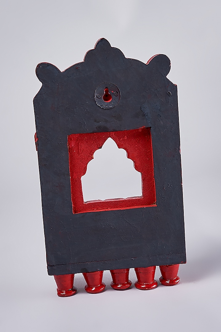 Multi-Colored Wooden Hand Carved Wall Hanging by Home Decor by Aditi at Pernia's Pop Up Shop