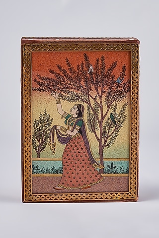 Multi-Colored Wooden Jewellery Box by Home Decor by Aditi