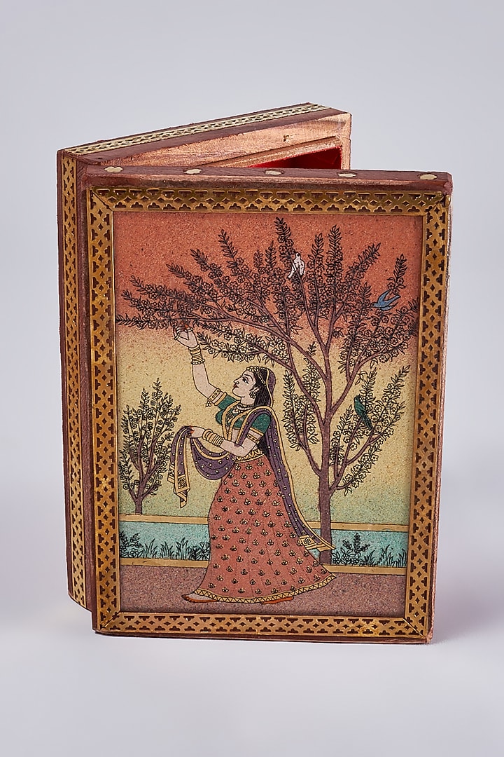 Multi-Colored Wooden Jewellery Box by Home Decor by Aditi at Pernia's Pop Up Shop