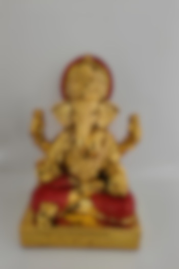 Golden Fibre Lord Ganesha by Home Decor by Aditi at Pernia's Pop Up Shop