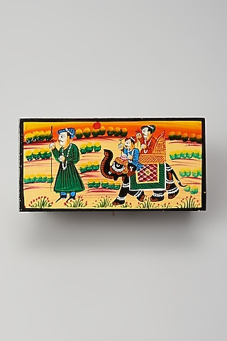 Multi-Colored Wooden Jewelry Box by Home Decor by Aditi