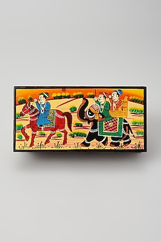Multi-Colored Wooden Jewelry Box by Home Decor by Aditi