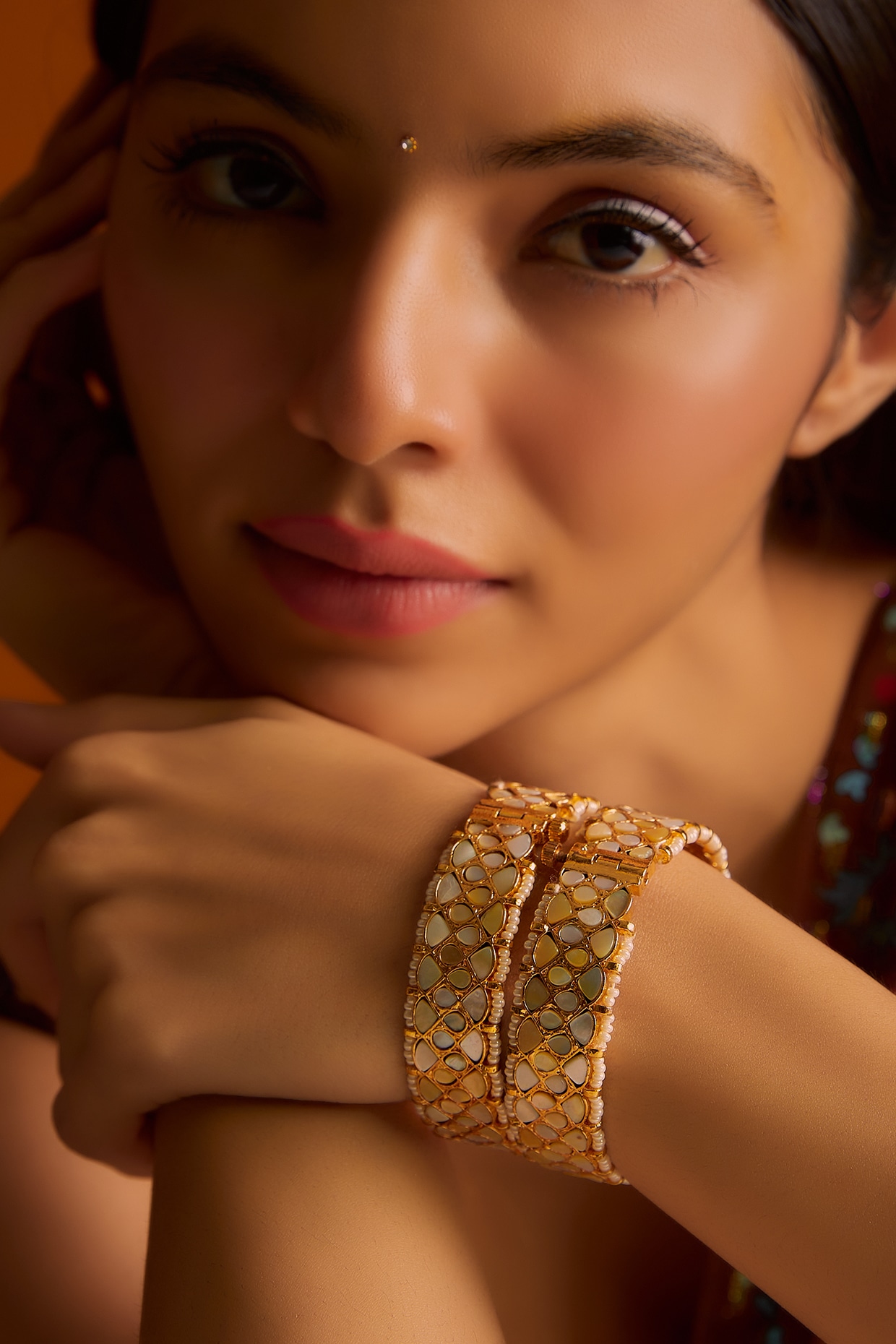 Velvet Premium Quality Bridal Chura Bangles Set-81863 – Saundaryam Fashions