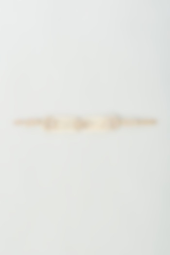 Gold Finish Kundan Polki Bracelet by Adityam Jewels at Pernia's Pop Up Shop