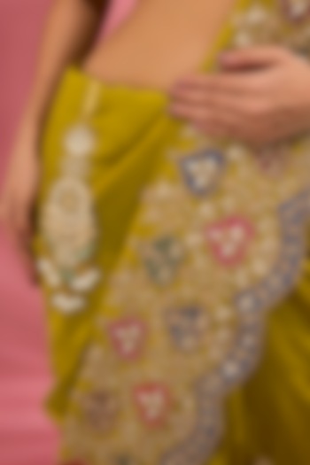 Gold Finish Kundan Polki Satka by Adityam Jewels at Pernia's Pop Up Shop