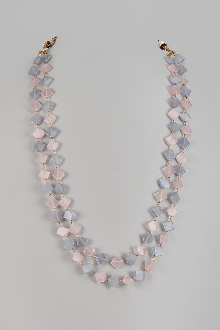 Purple & Pink Pearl Mala by Adityam Jewels