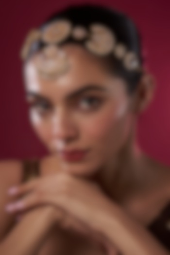 Gold Finish Kundan Polki Sheeshphool by Adityam Jewels at Pernia's Pop Up Shop