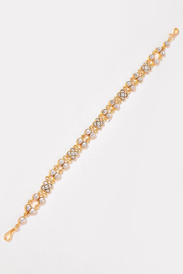Gold Finish Kundan Polki Sheeshphool by Adityam Jewels at Pernia's Pop Up Shop