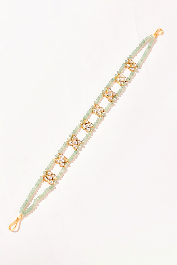 Gold Finish Kundan Polki Sheeshphool by Adityam Jewels at Pernia's Pop Up Shop