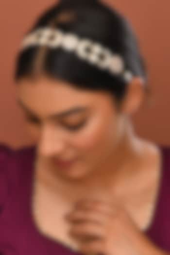 Gold Finish Kundan Polki Sheeshphool by Adityam Jewels at Pernia's Pop Up Shop