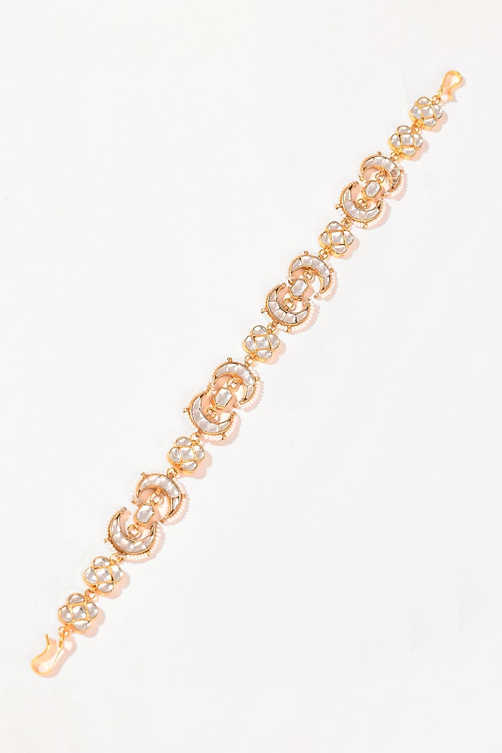 Gold Finish Kundan Polki Sheeshphool by Adityam Jewels at Pernia's Pop Up Shop