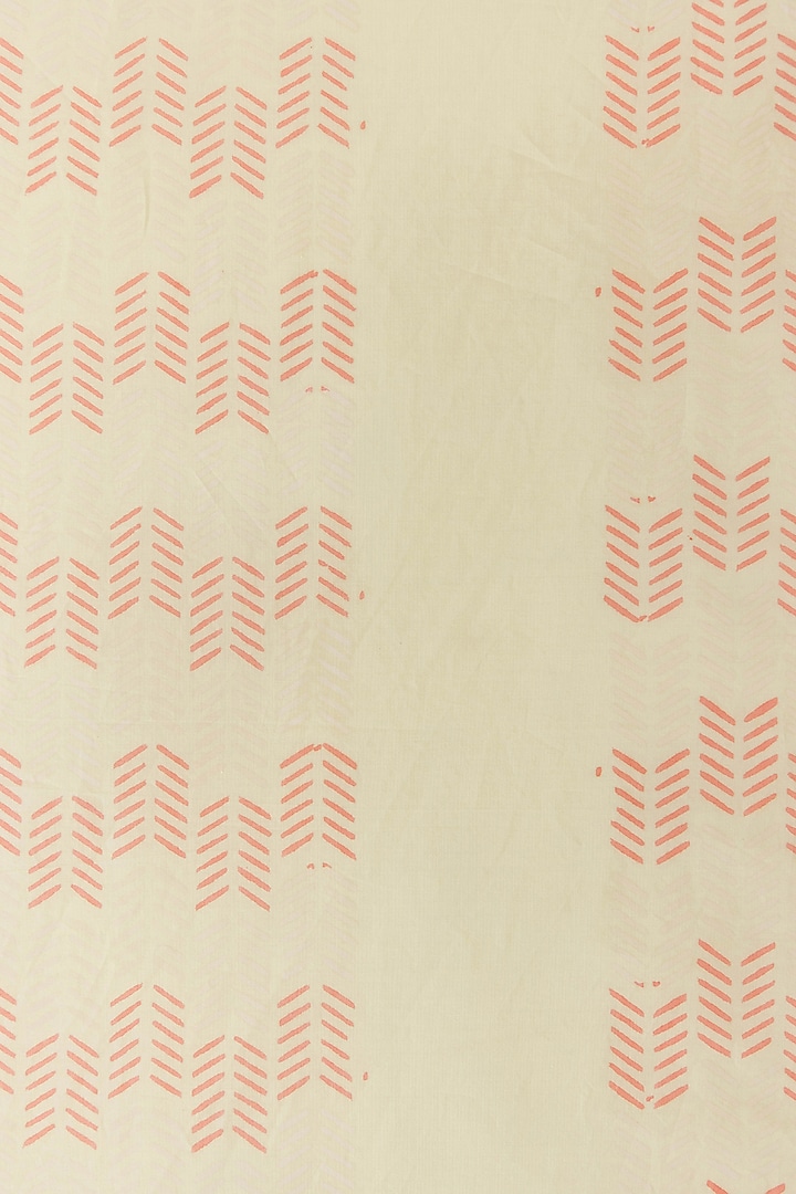 Light Yellow Cotton Abstract Printed Bedcover (Set Of 3) by ADYA at Pernia's Pop Up Shop