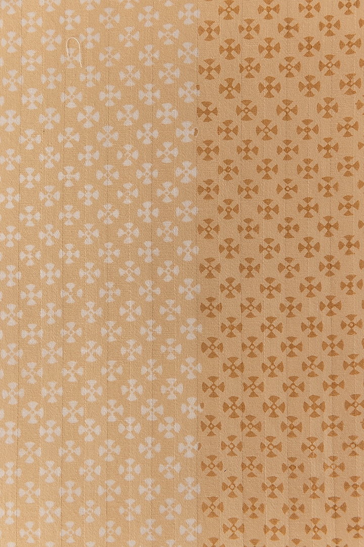 Brown Cotton Floral Printed Bedcover (Set Of 3) by ADYA at Pernia's Pop Up Shop