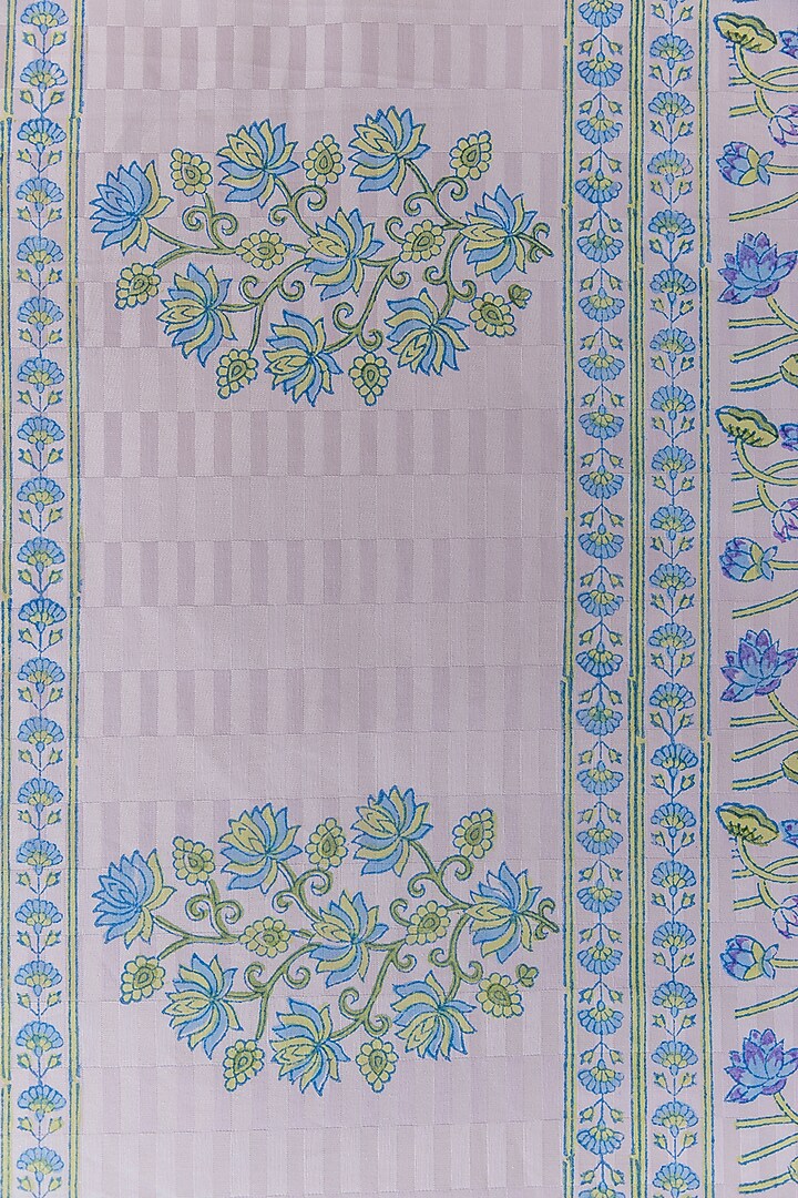 Blue Cotton Floral Printed Bedcover (Set Of 3)
by ADYA at Pernia's Pop Up Shop