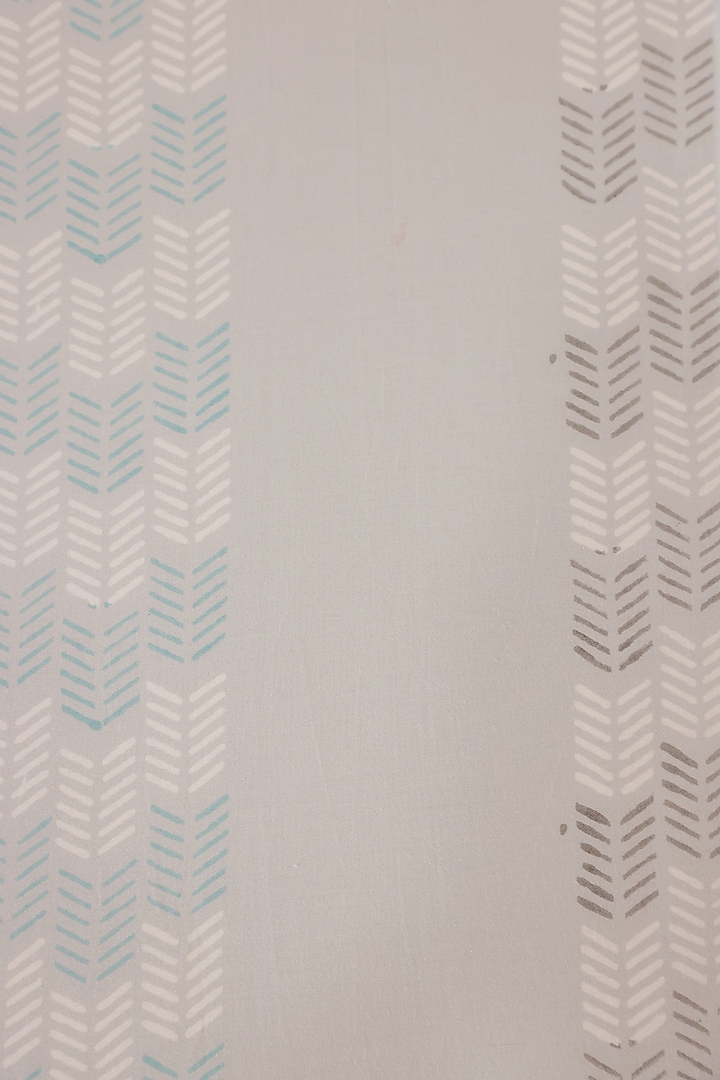 Blue Cotton Abstract Printed Bedcover (Set Of 3) by ADYA at Pernia's Pop Up Shop