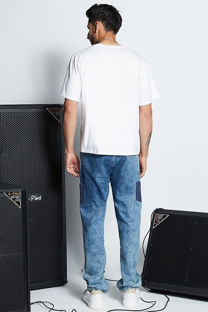 White Cotton Graphic Printed Oversized T-Shirt by ADK by Avishi Dayal Kalra at Pernia's Pop Up Shop