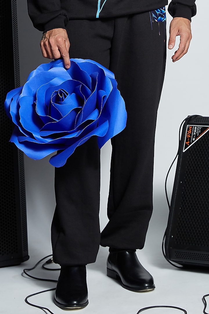 Black Cotton Jogger Pant Set by ADK by Avishi Dayal Kalra at Pernia's Pop Up Shop
