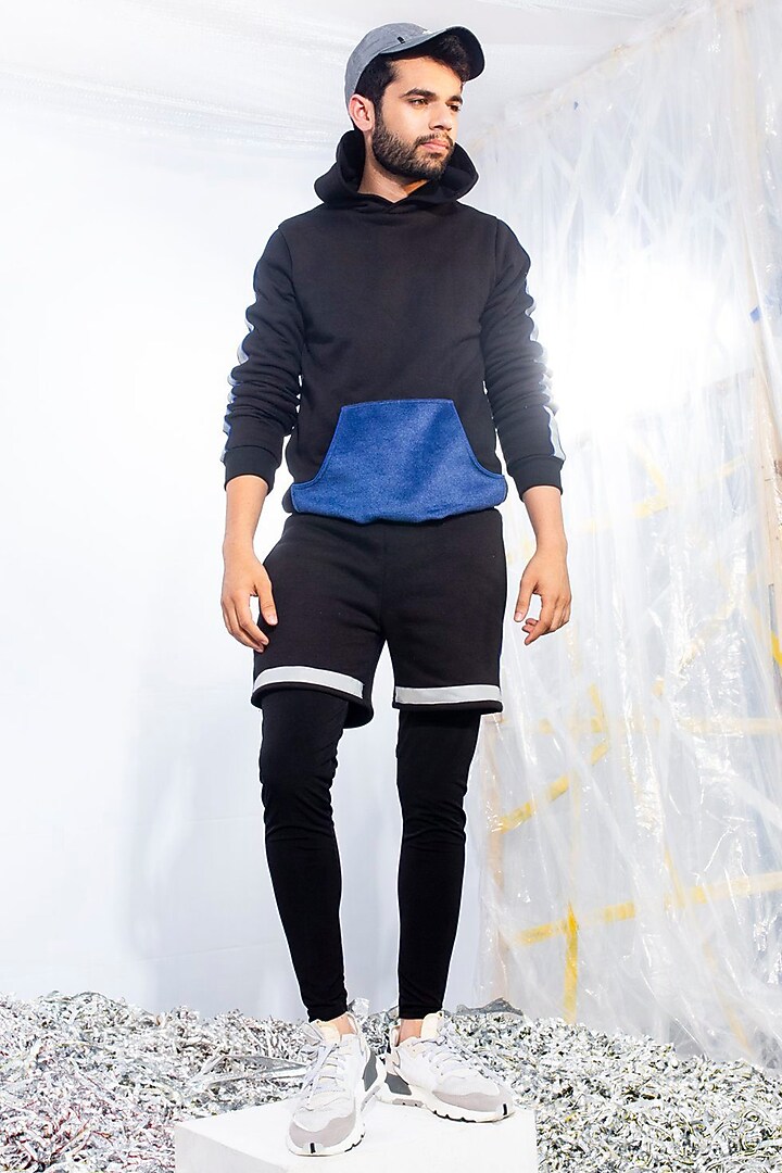 Black Fleece Hoodie by ADK by Avishi Dayal Kalra at Pernia's Pop Up Shop