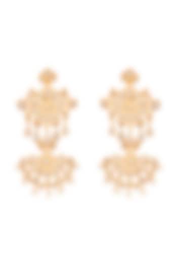 Gold Plated Floral Earrings by Anita Dongre Silver Jewellery
