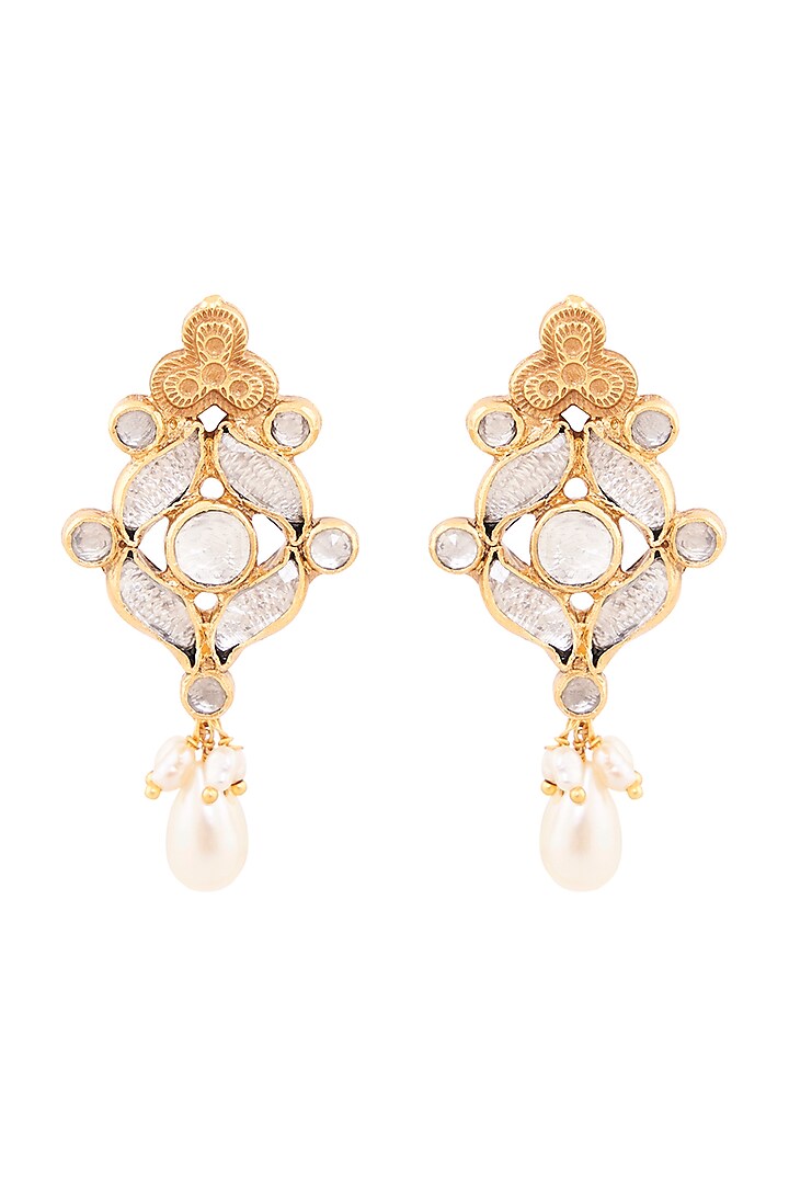 Gold Plated Madana Earrings by Anita Dongre Silver Jewellery