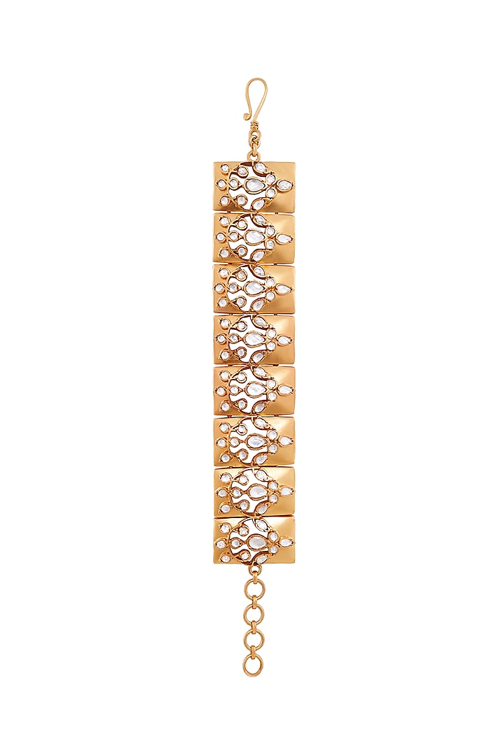 Gold Plated Crystal Sabi Bracelet by Anita Dongre Silver Jewellery