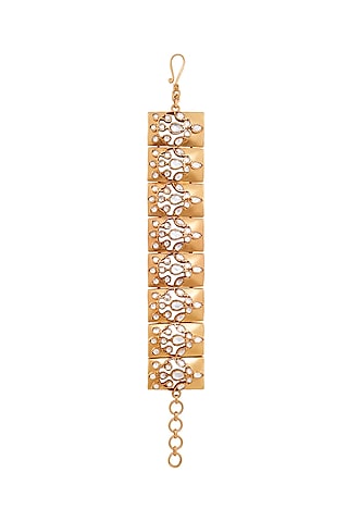 Gold Plated Crystal Sabi Bracelet by Anita Dongre Silver Jewellery