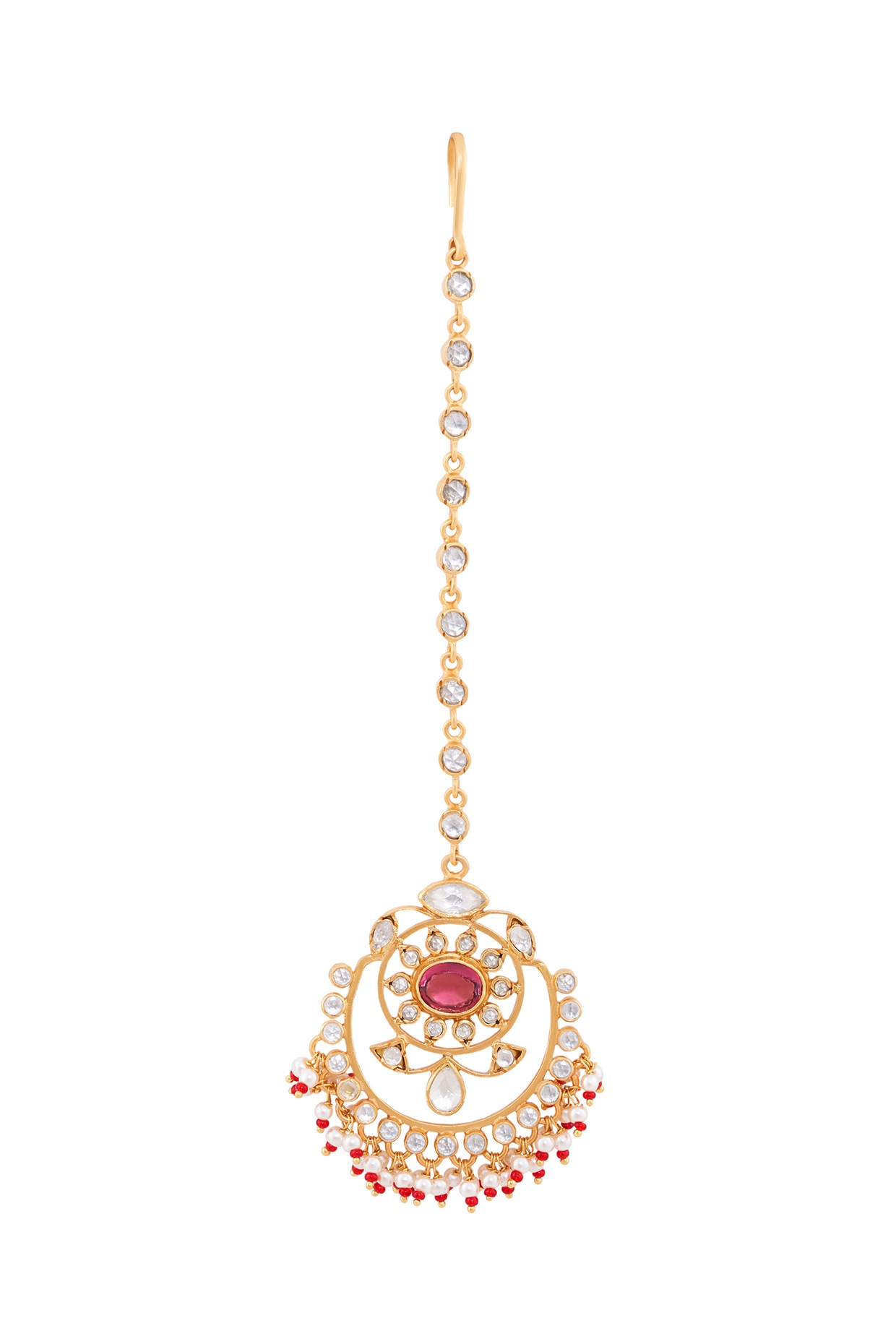 Gold Plated Maanvi Maang Tikka by Anita Dongre Silver Jewellery at Pernia's  Pop Up Shop