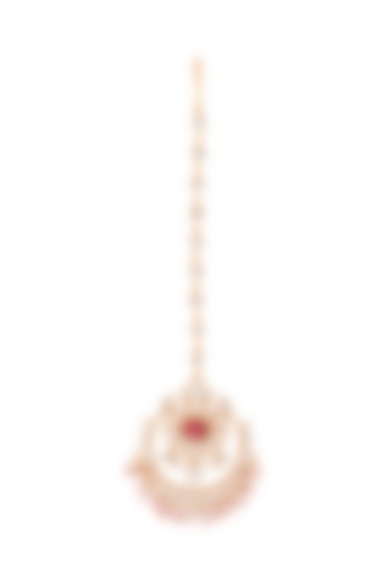 Gold Plated Maanvi Maang Tikka by Anita Dongre Silver Jewellery