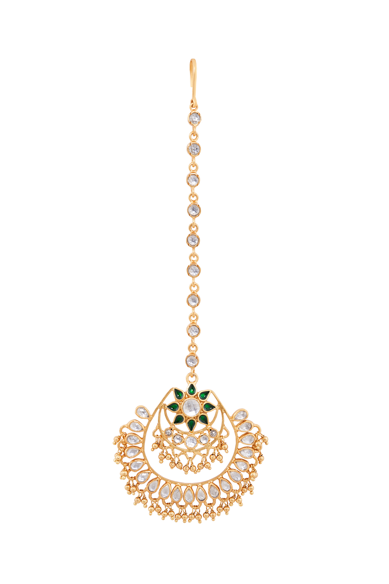 Gold Plated Madha Maang Tikka by Anita Dongre Silver Jewellery