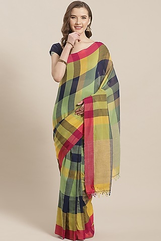 Multi Colored Cotton Saree by Aditri
