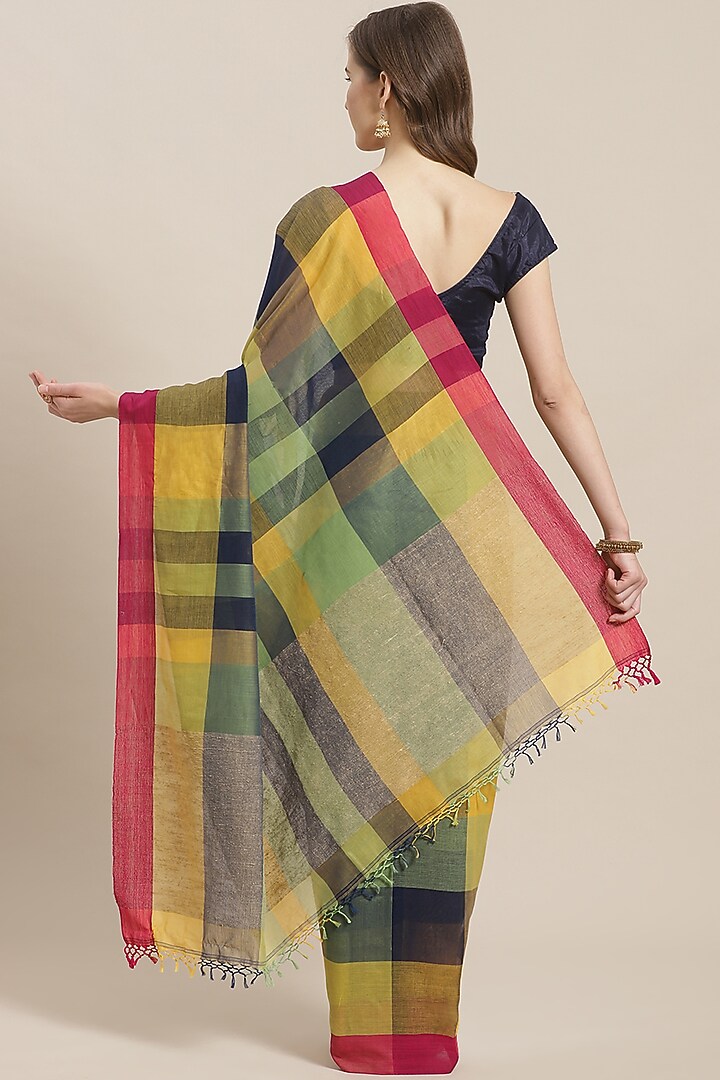 Multi Colored Cotton Festive Saree by Aditri at Pernia's Pop Up Shop