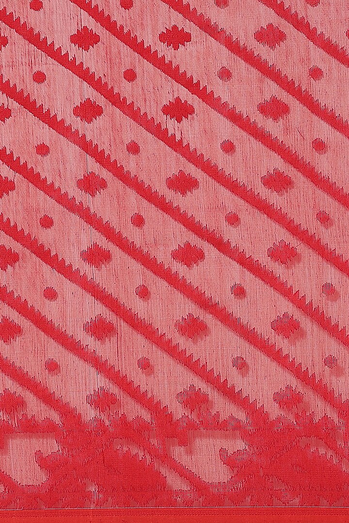 Red Embroidered Festive Saree by Aditri at Pernia's Pop Up Shop