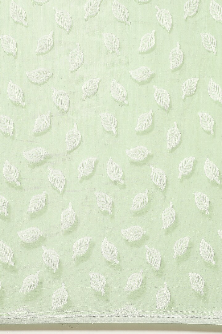 Green Silk Cotton Jamdani Handloom Festive Saree by Aditri at Pernia's Pop Up Shop