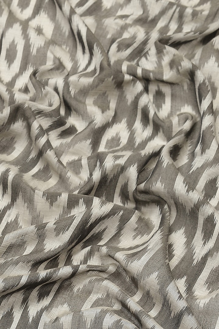 Multi-Colored Cotton Ikat Printed Handloom Festive Saree by Aditri at Pernia's Pop Up Shop