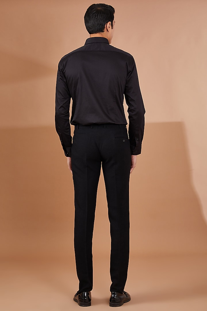 Buy Men's Black Color Formal Pants Online In Italiancrown – Italian Crown