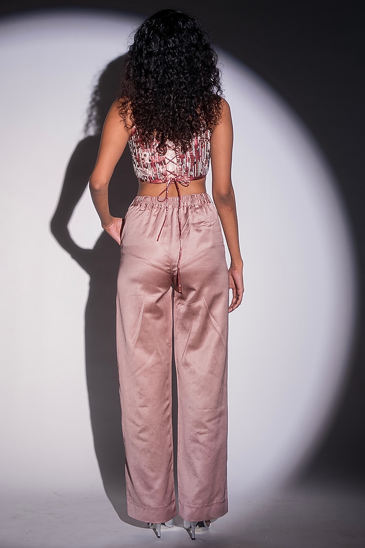 Copper Embroidered Corset by Advait at Pernia's Pop Up Shop
