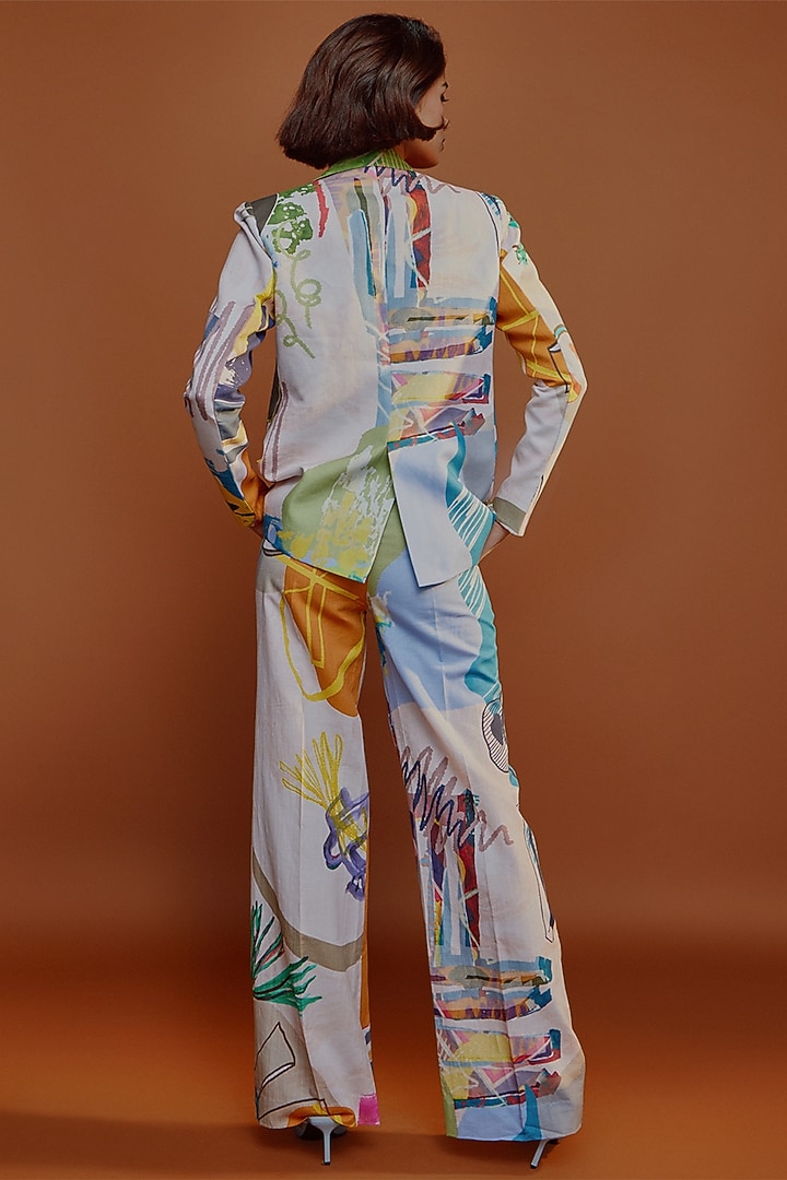 Multi-Colored Embroidered Blazer by Advait at Pernia's Pop Up Shop