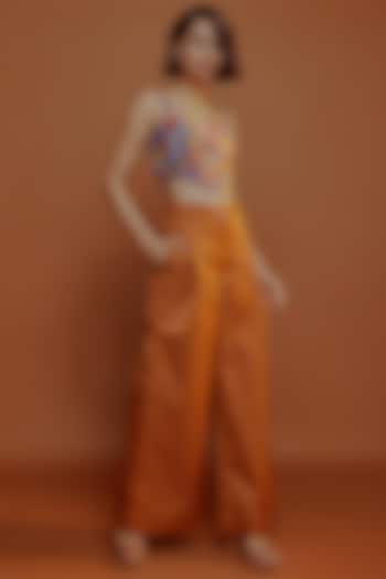 Multi-Colored Hand Embroidered Corset by Advait at Pernia's Pop Up Shop