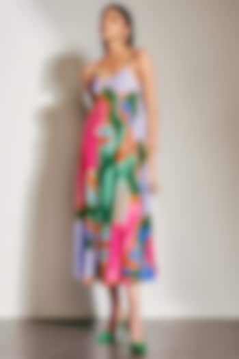 Multi-Colored Midi Dress by Advait