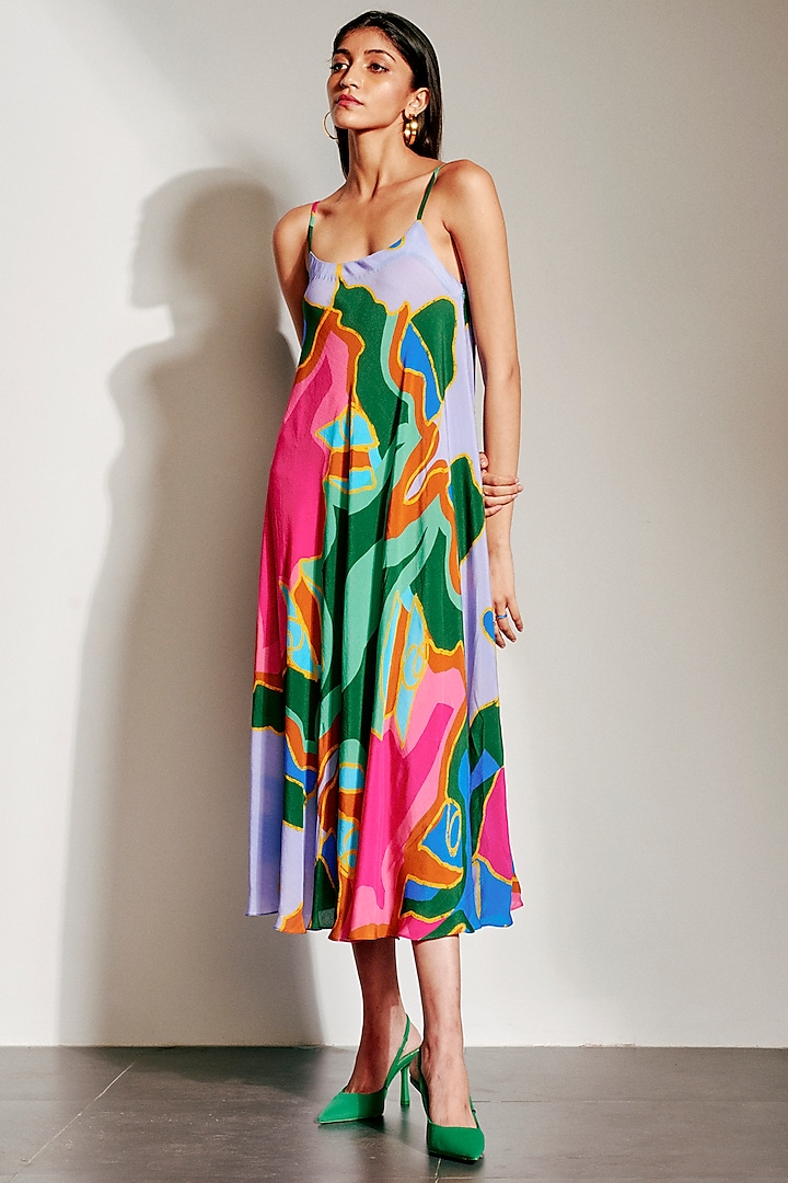 Multi-Colored Midi Dress by Advait