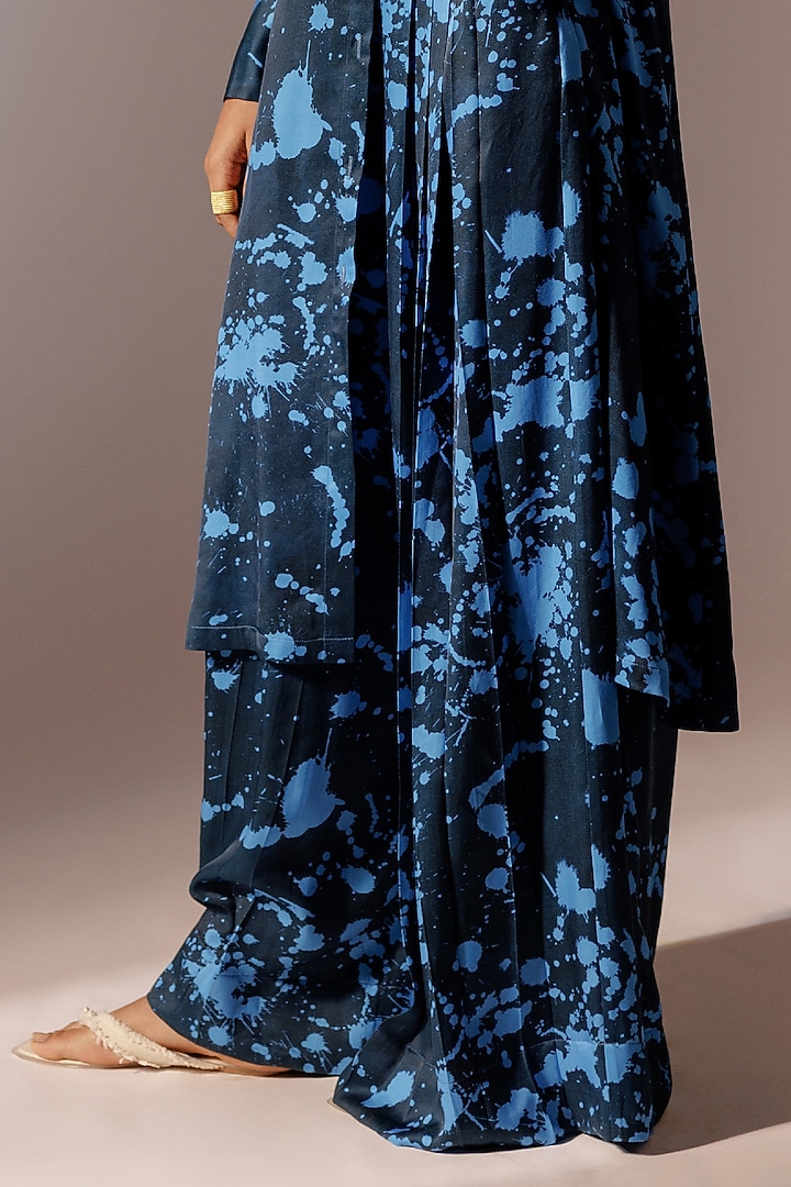 Multi-Colored Satin Twill Printed Co-Ord Set by Advait at Pernia's Pop Up Shop