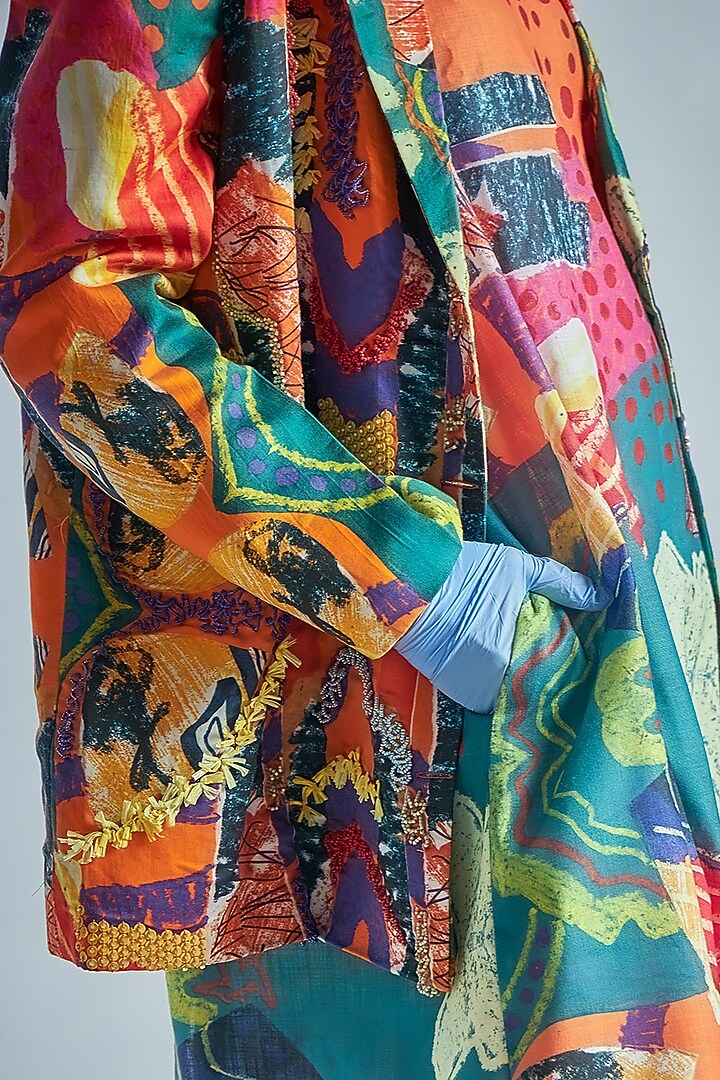 Orange Straight Cut Shift Summer Dress by Advait at Pernia's Pop Up Shop