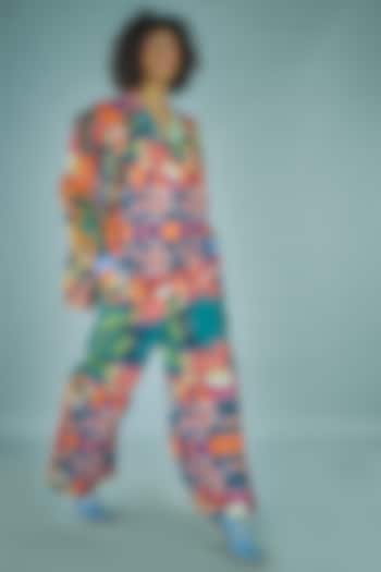 Orange Straight Cut Jumpsuit by Advait at Pernia's Pop Up Shop