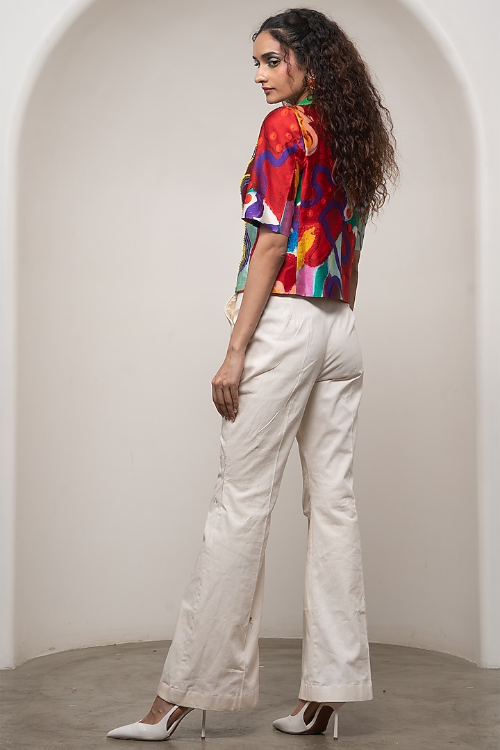 Multi-Colored Cotton Printed Jacket Set by Advait at Pernia's Pop Up Shop