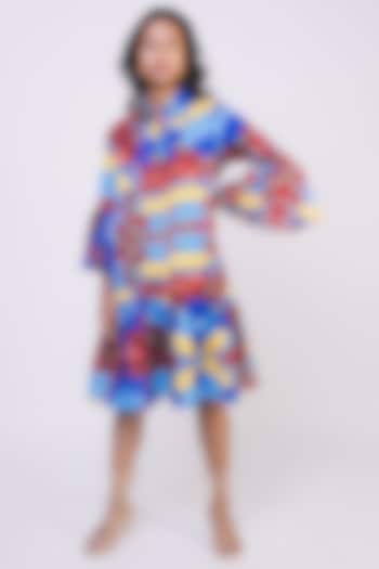 Multi-Colored Digital Printed Dress by Advait