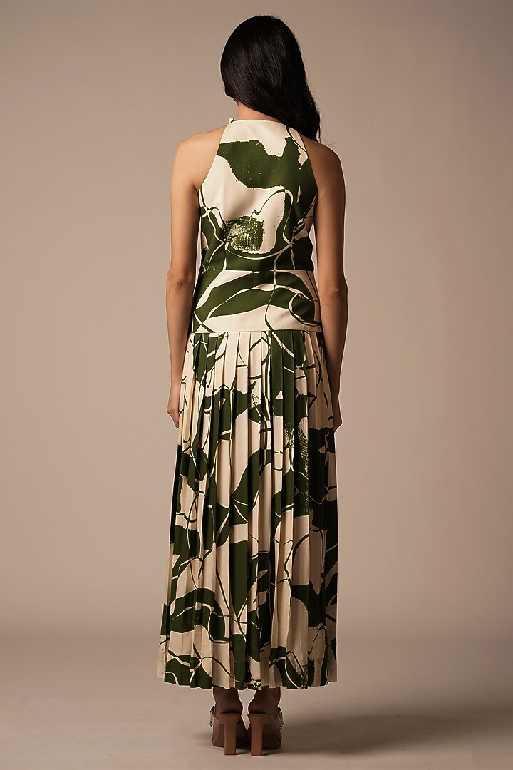 Multi-Colored Rayon Twill Maxi Summer Dress by Advait at Pernia's Pop Up Shop