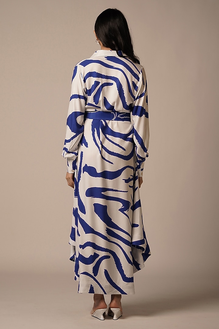 Multi-Colored Rayon Twill Maxi Summer Dress by Advait at Pernia's Pop Up Shop